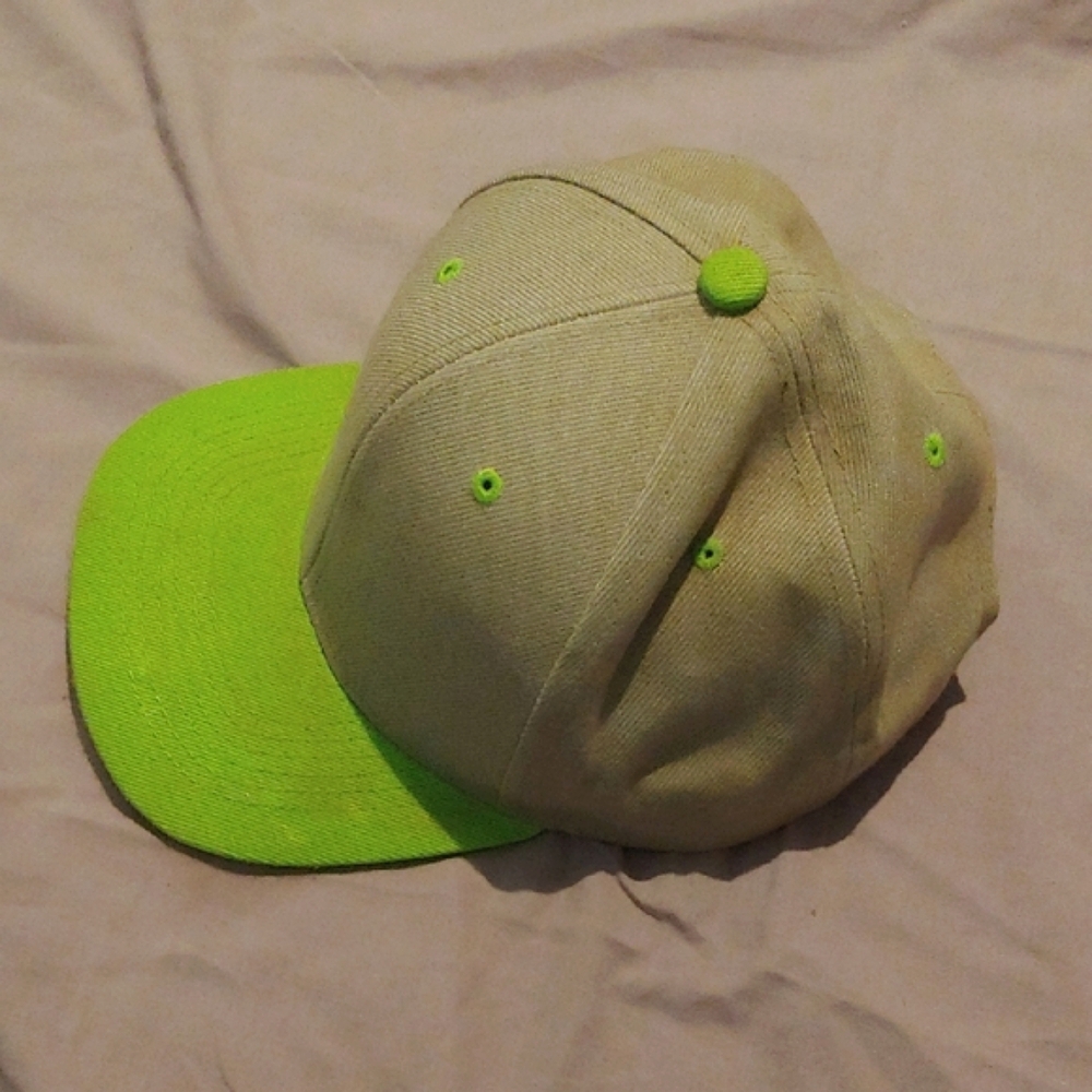 Adult Green and Gray Baseball Cap * Adjustable * Snapback - Picture 2 of 5